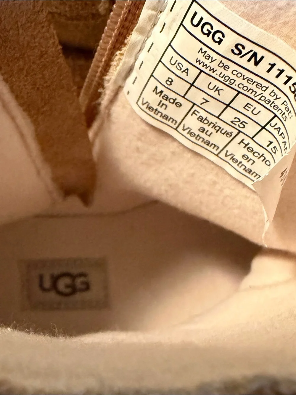 UGG Kids' Tillee Boots - Chestnut Tan Suede with Bow Details